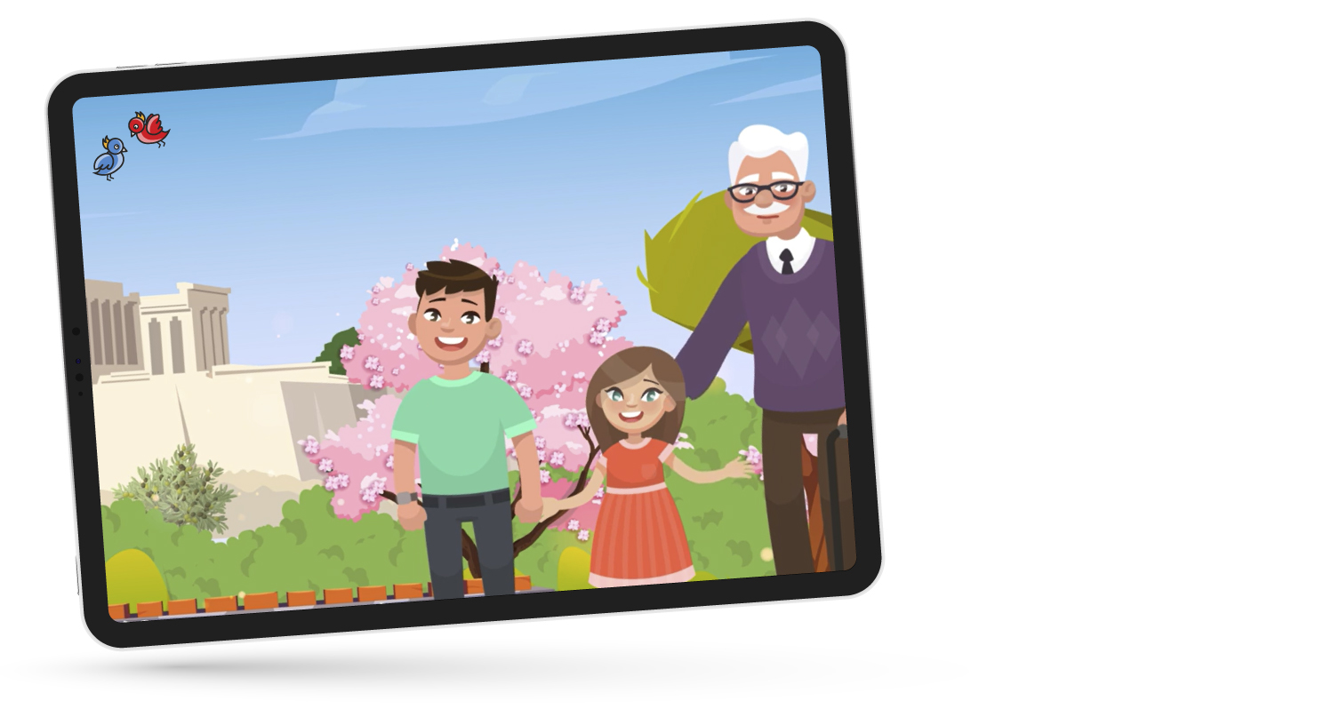Ellinopoula animated video for kids who learn Greek