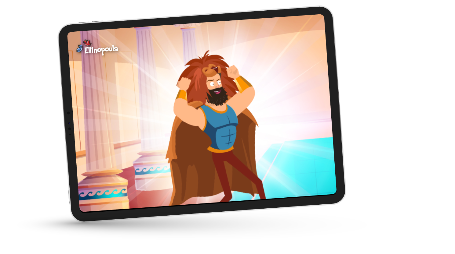Ellinopoula Heracles mythology for kids learning Greek.